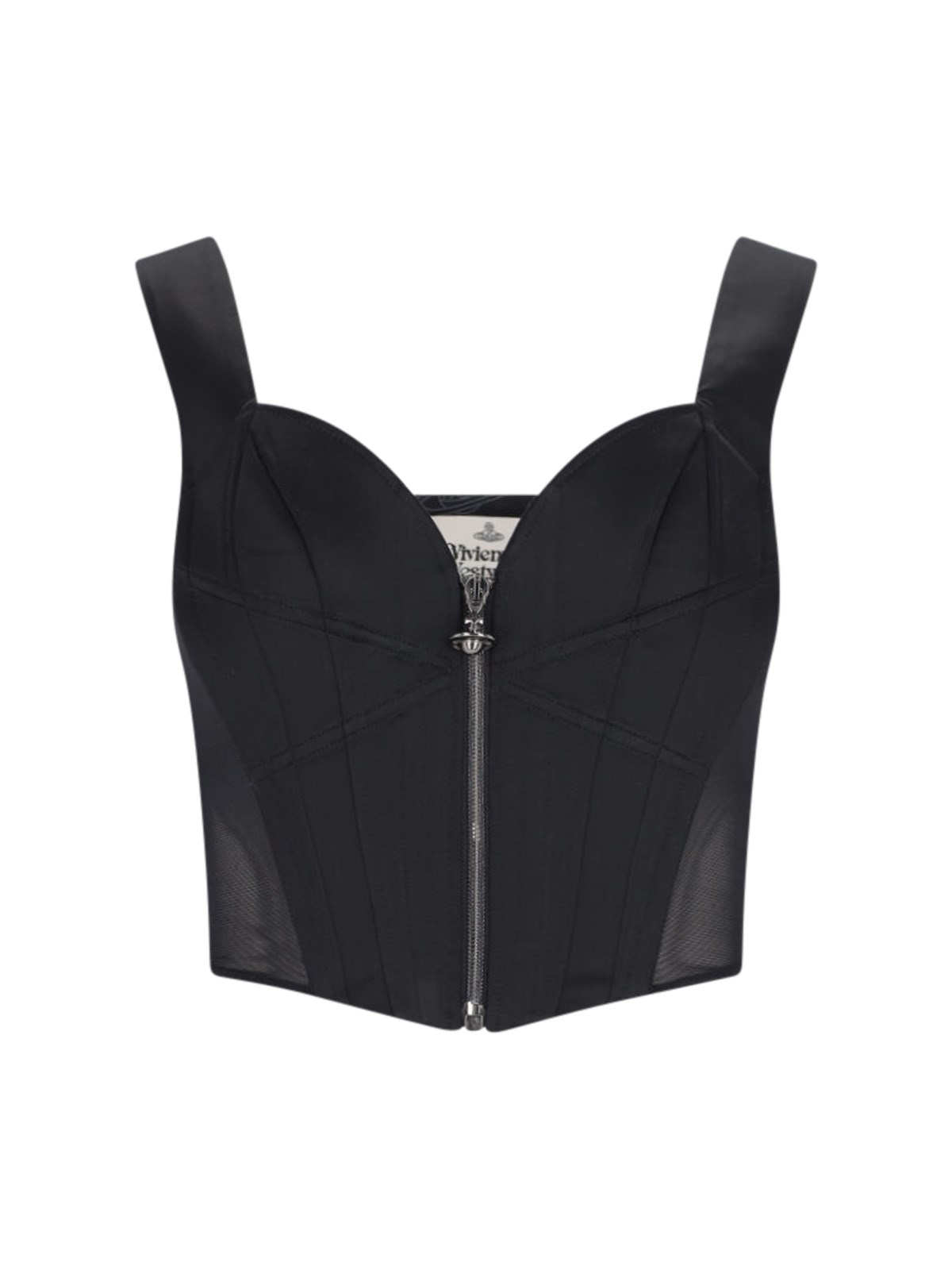 Vivienne Westwood Cassico Clrop Corset In Black  