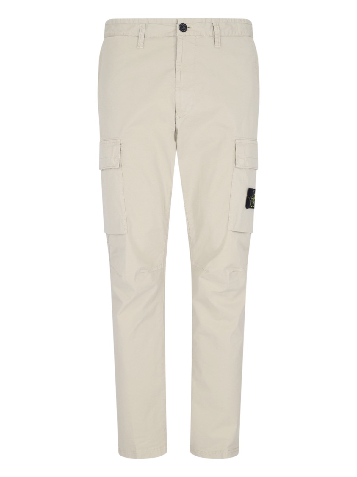 Shop Stone Island Cargo Pants In Cream