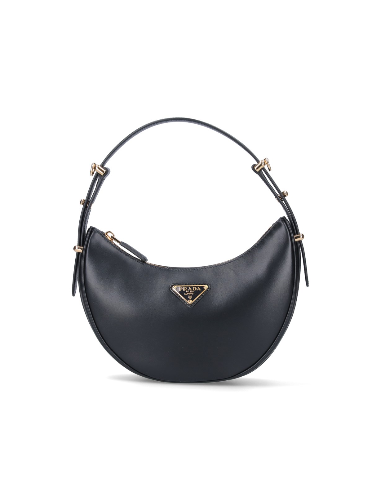 Shop Prada 'arqué' Shoulder Bag In Black  