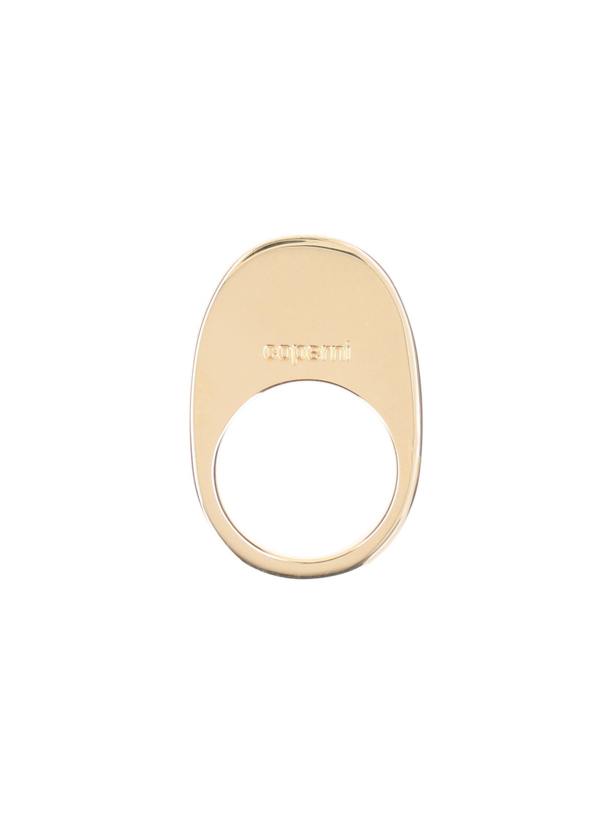 Shop Coperni "swipe" Ring In Gold