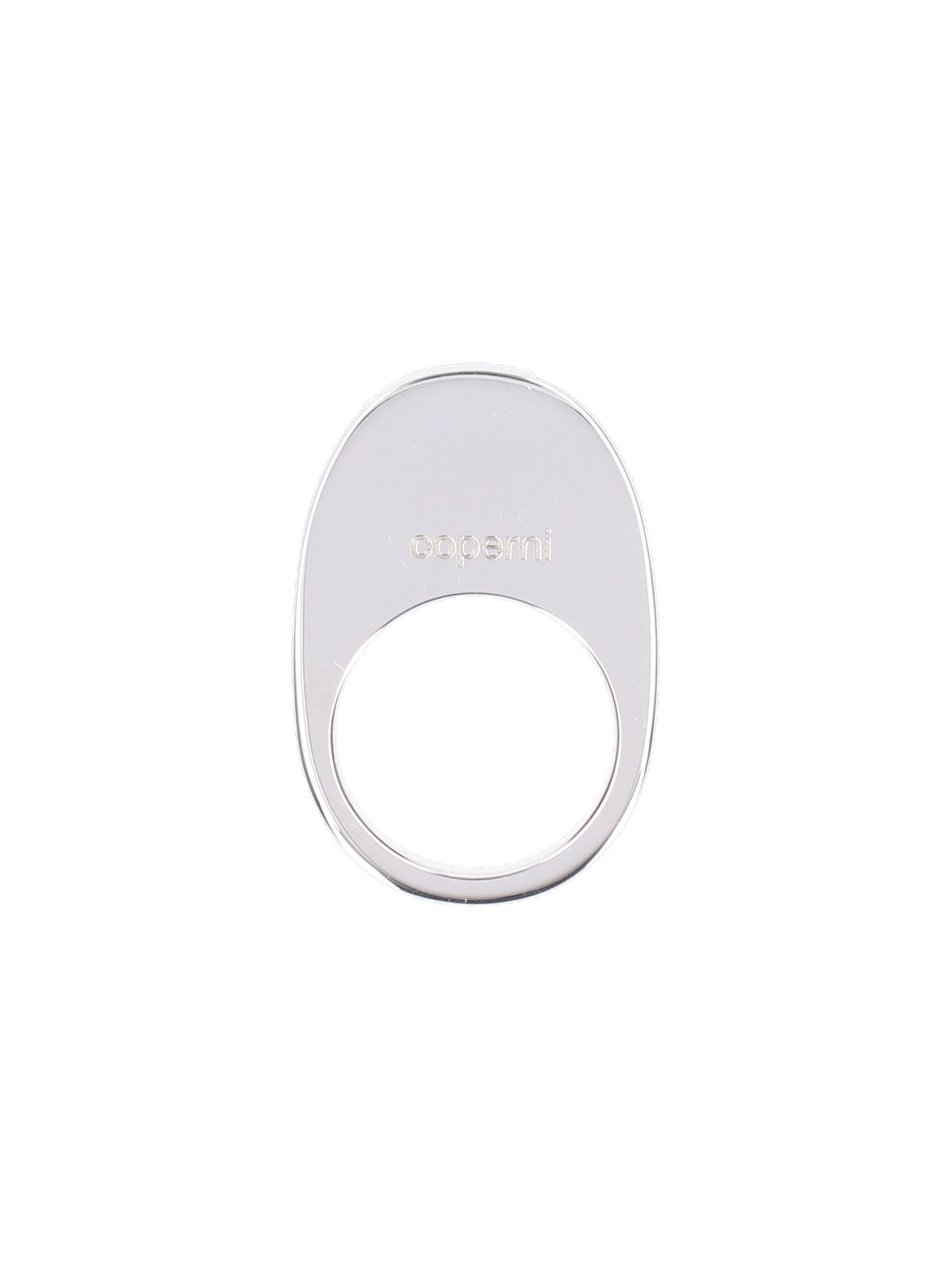 Shop Coperni "swipe" Ring In Silver