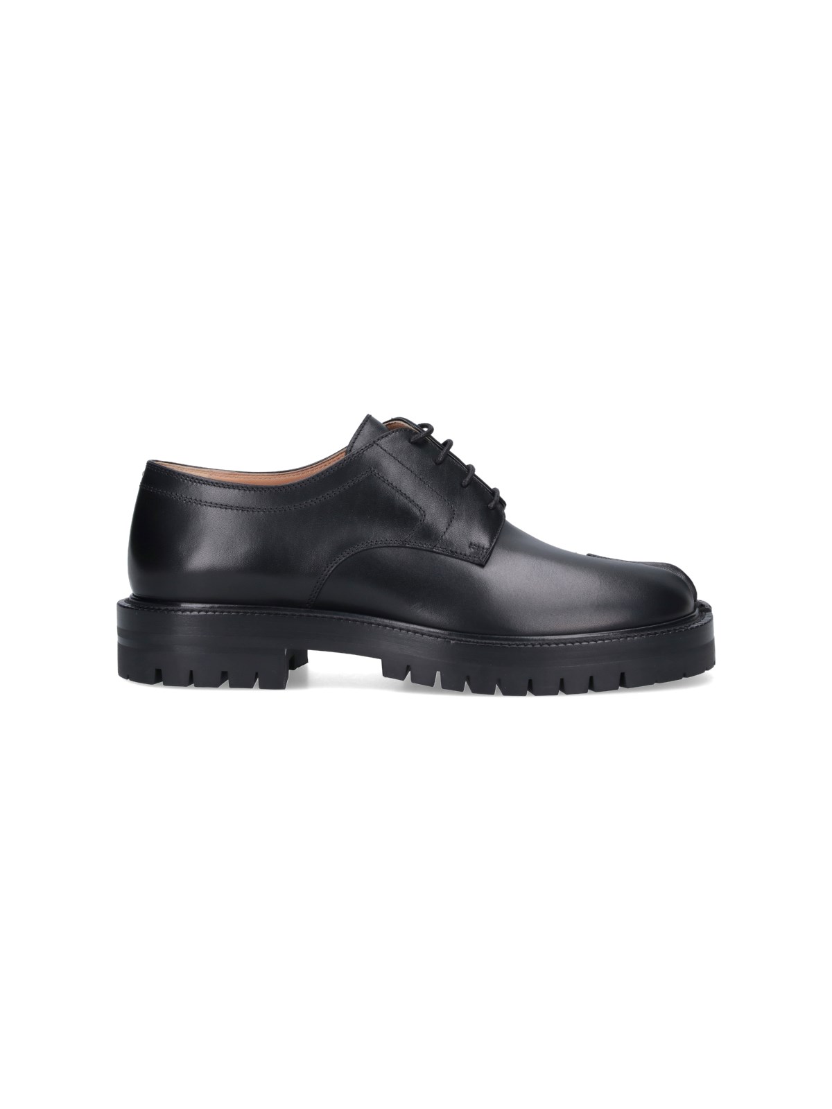 Shop Maison Margiela Tabi Derby Shoes In Black  