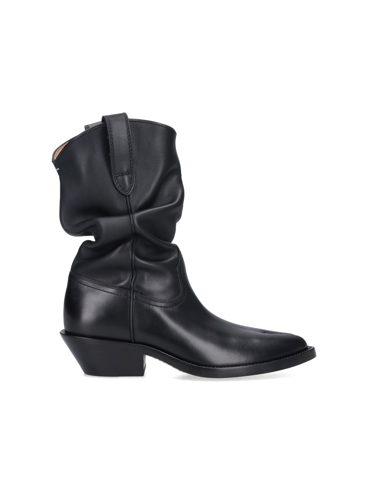 Shop Maison Margiela 'tabi' Texan Boots In Black  