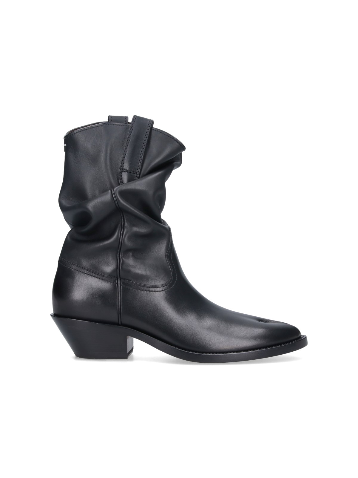 Shop Maison Margiela 'tabi' Texan Boots In Black  