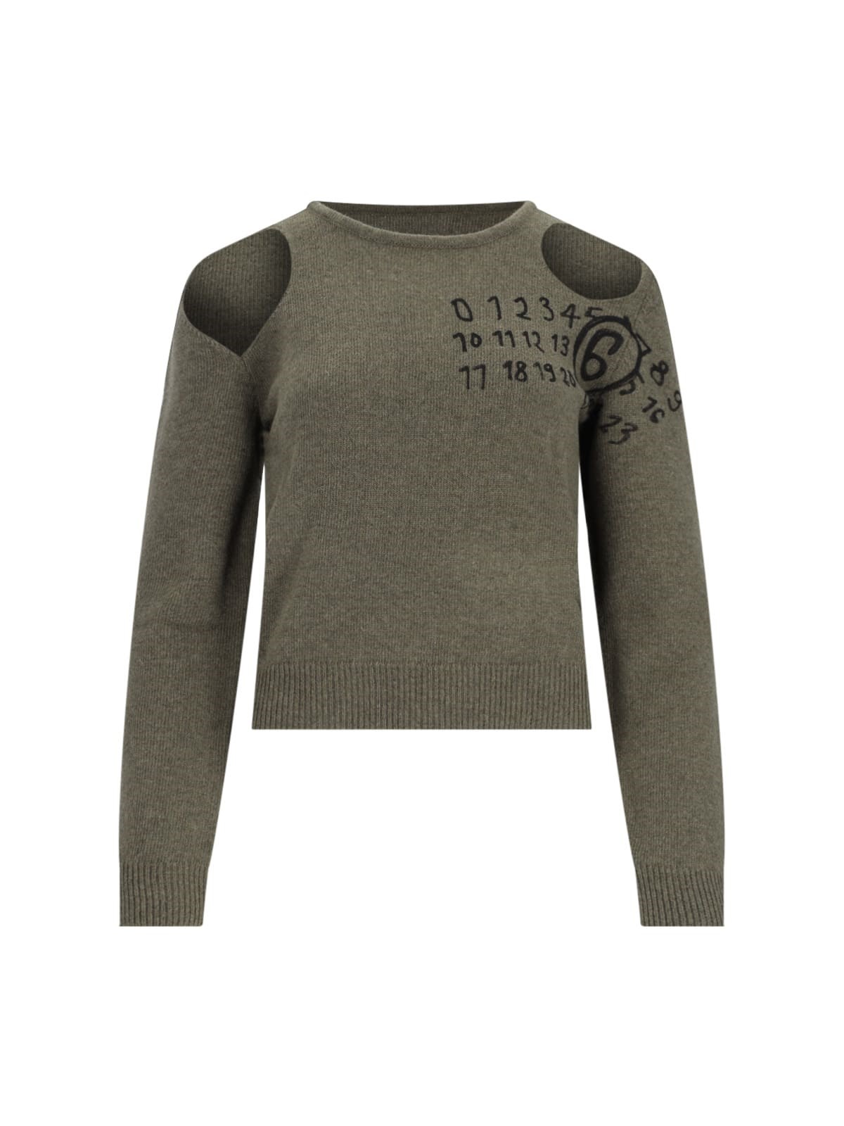MM6 Maison Margiela Cut-Out Detail Sweater
