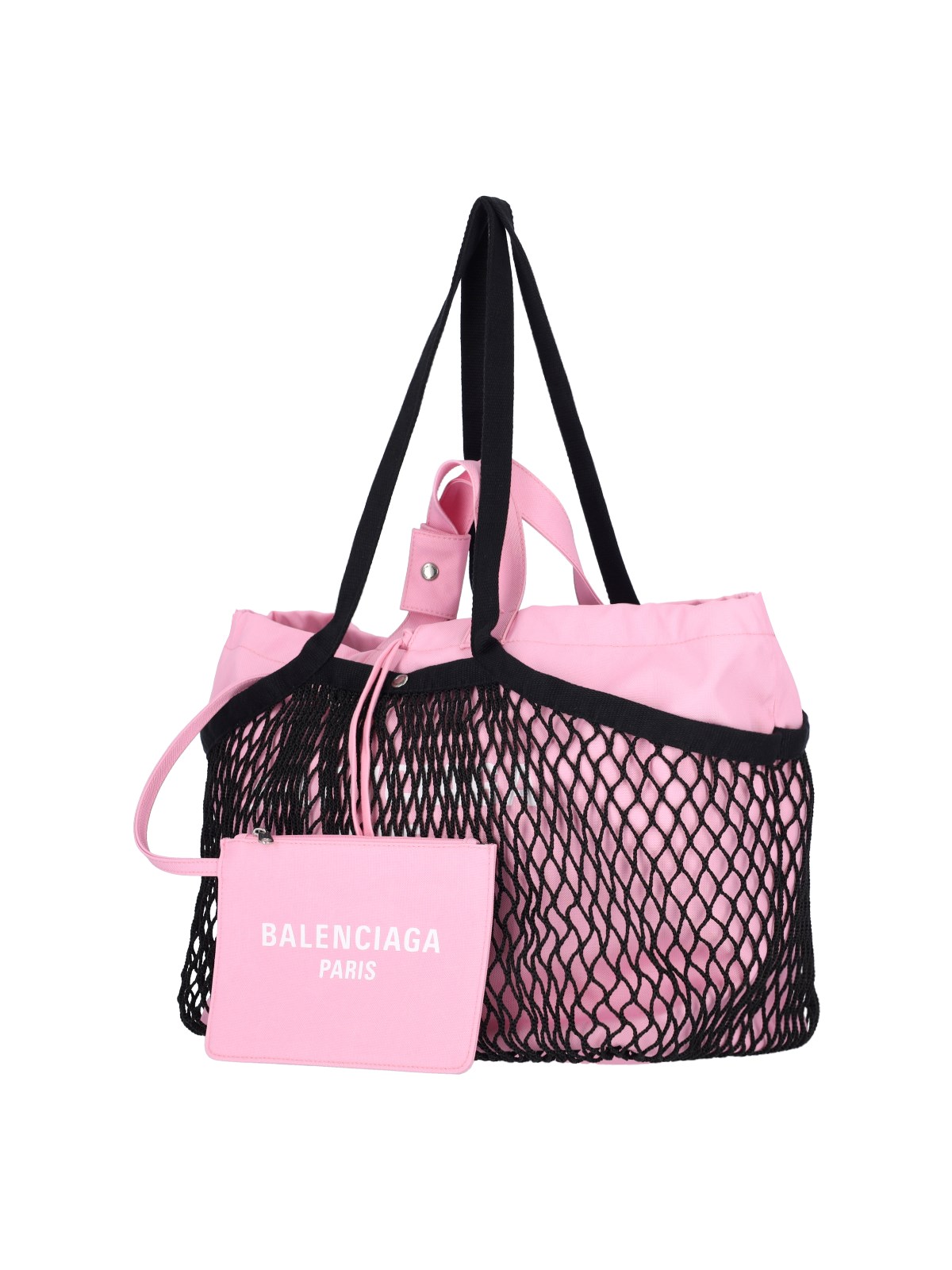 ◆送料・関税込み◆BALENCIAGA '24/7' SHOPPING BAG BALENCIAGA 24/7 printed canvas and crocheted tote | NET-A-PORTER