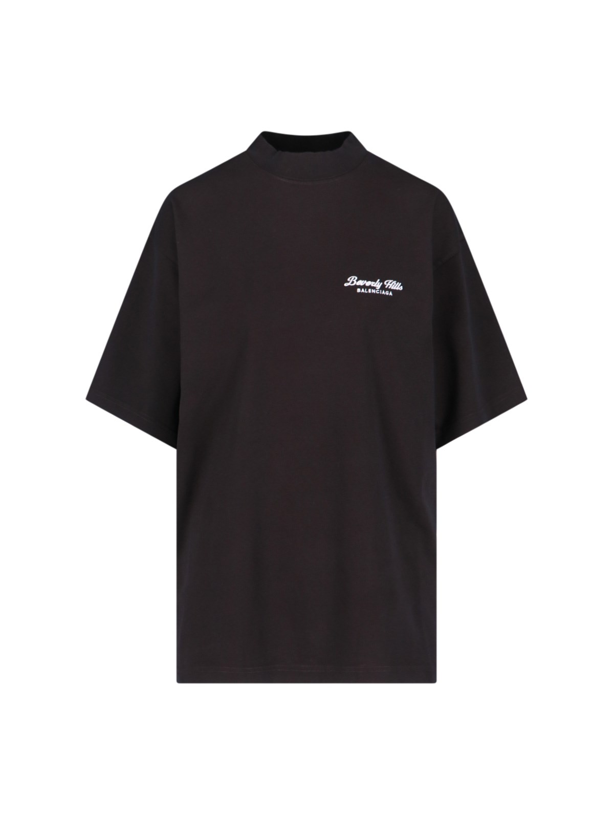 Balenciaga 'beverly Hills' Vintage Jersey T-shirt In Black  