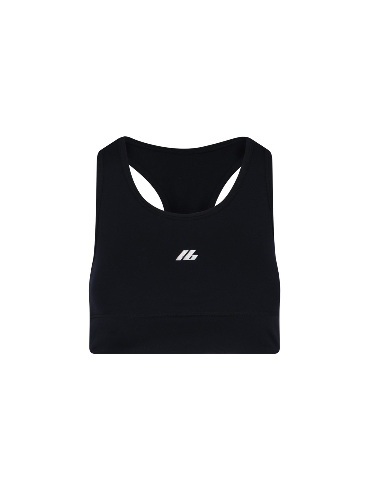 Shop Balenciaga 'activewear' Crop Sports Top In Black