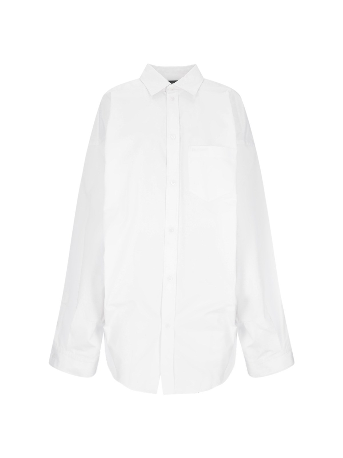 Balenciaga Long-sleeved Shirt In White