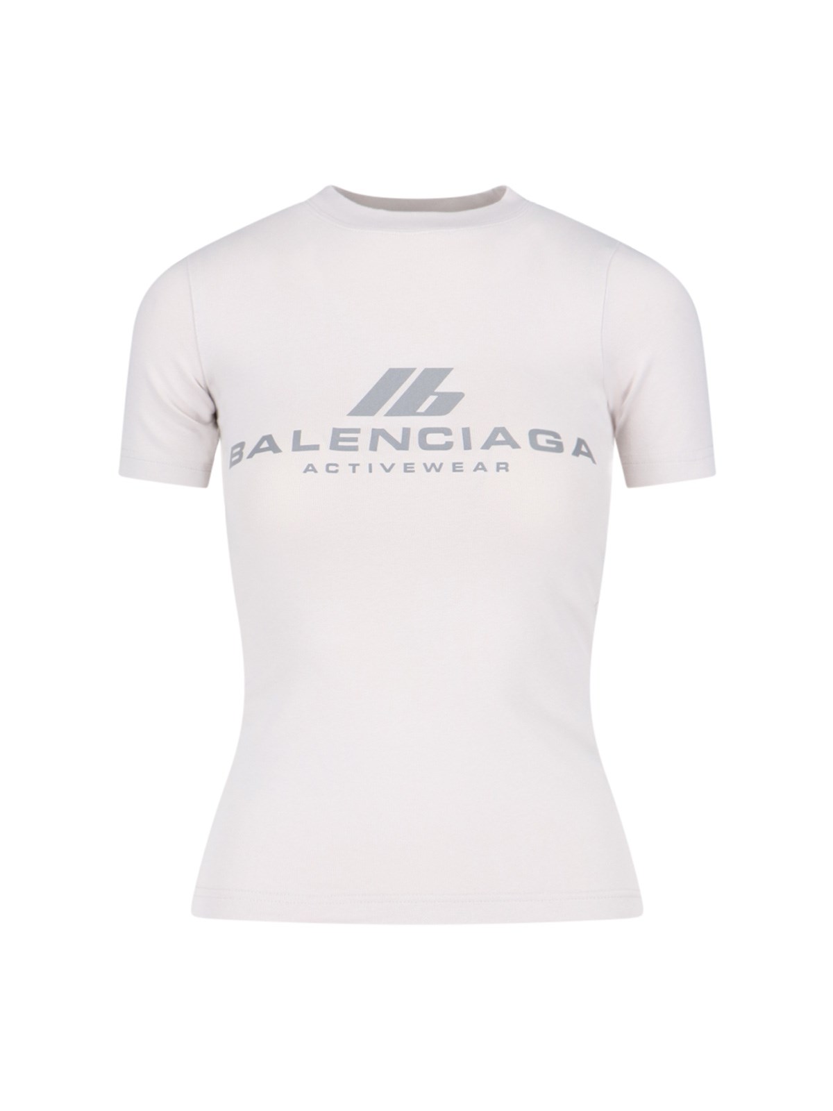 Balenciaga 'activewear' Stretch Jersey T-shirt In White