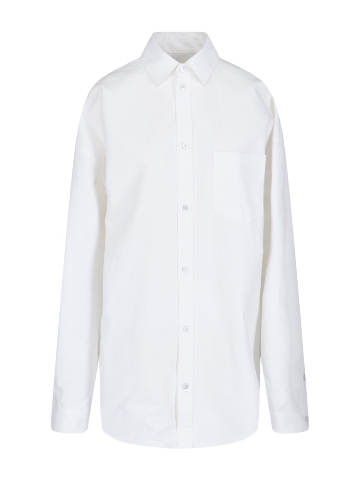 Shop Balenciaga 'outwear' Shirt In White