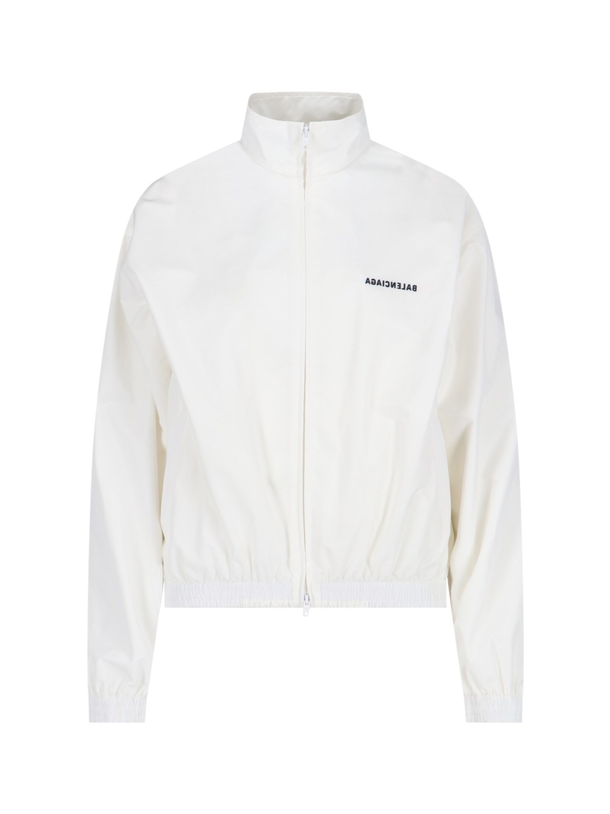 Shop Balenciaga Logo Tech Jacket In White