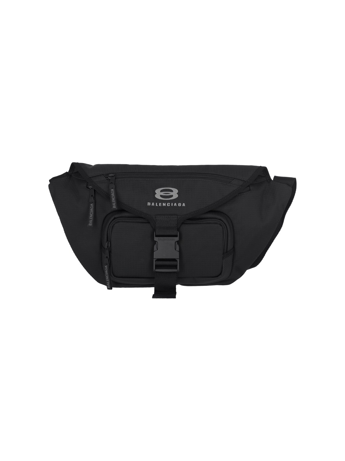 Shop Balenciaga Large Fanny Pack "unity" In Black  