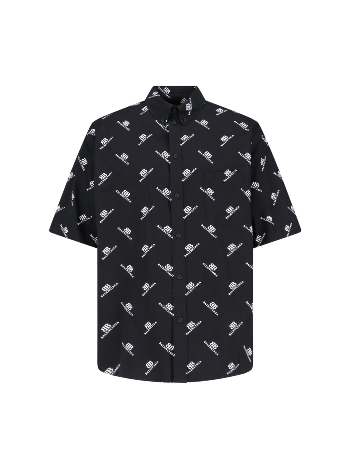 BALENCIAGA 'BB MONOGRAM' LOGO SHIRT 