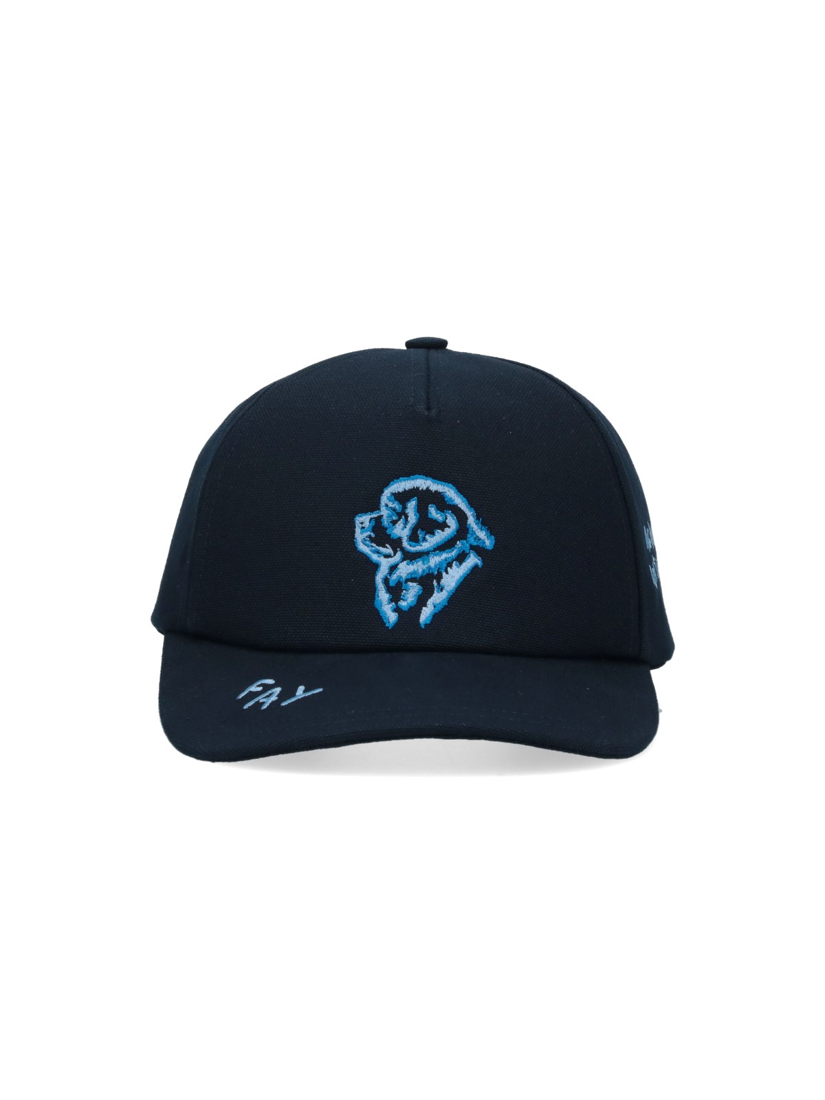 Shop Fay X Pietro Terzini Logo Baseball Cap In Blue
