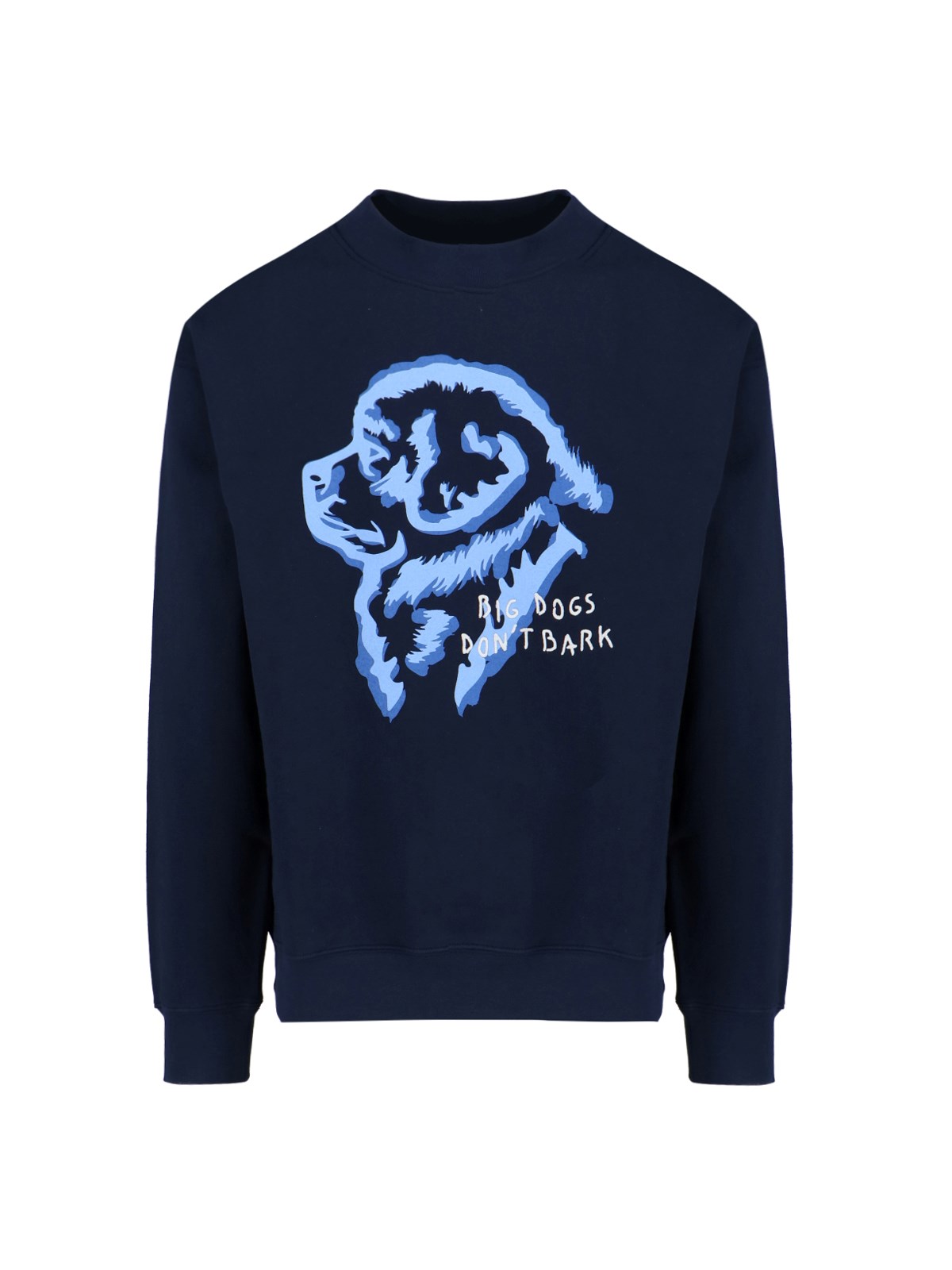 Shop Fay X Pietro Terzini Maxi Print Crewneck Sweatshirt In Blue