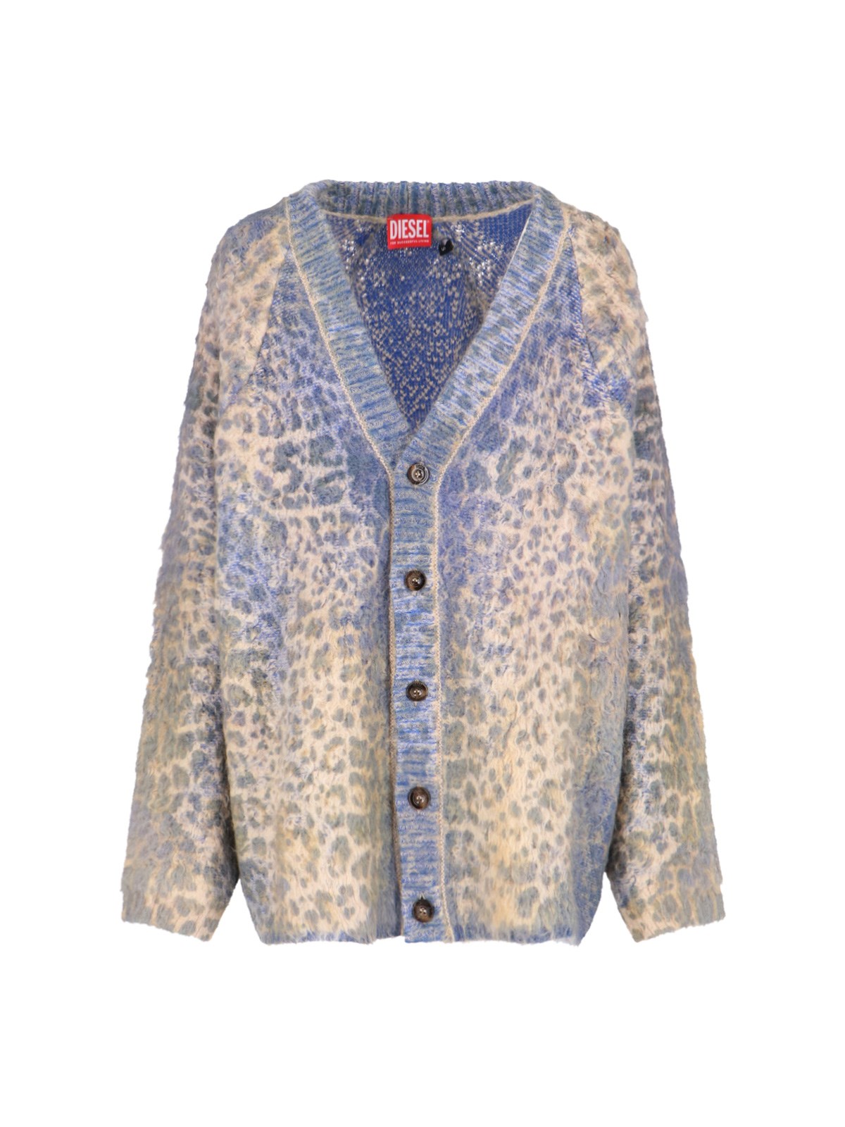 Shop Diesel Animalier Cardigan In Multi