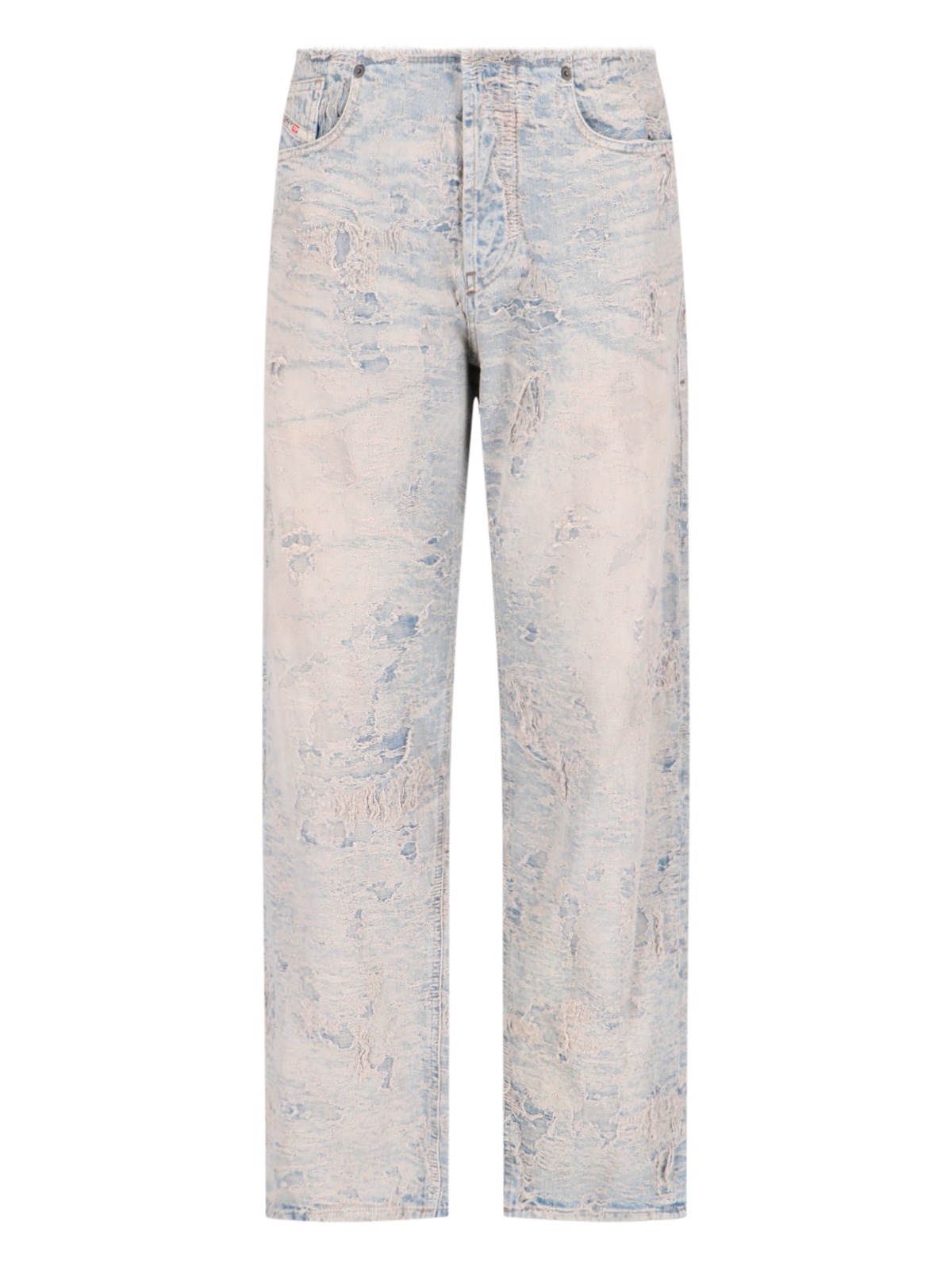 Shop Diesel "d-arker" Straight Jeans In Light Blue