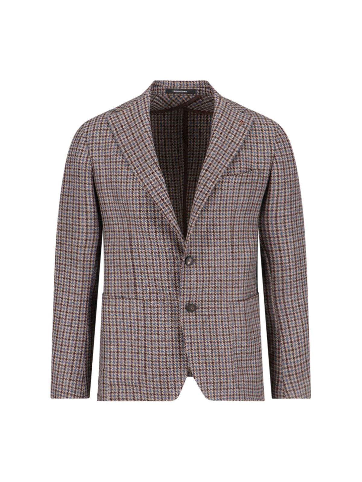Tagliatore Tailored Jacket With Single Button Front In Brown
