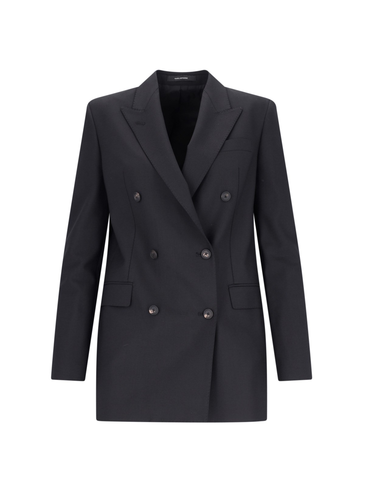 Shop Tagliatore 'jasmine' Double-breasted Blazer In Black  