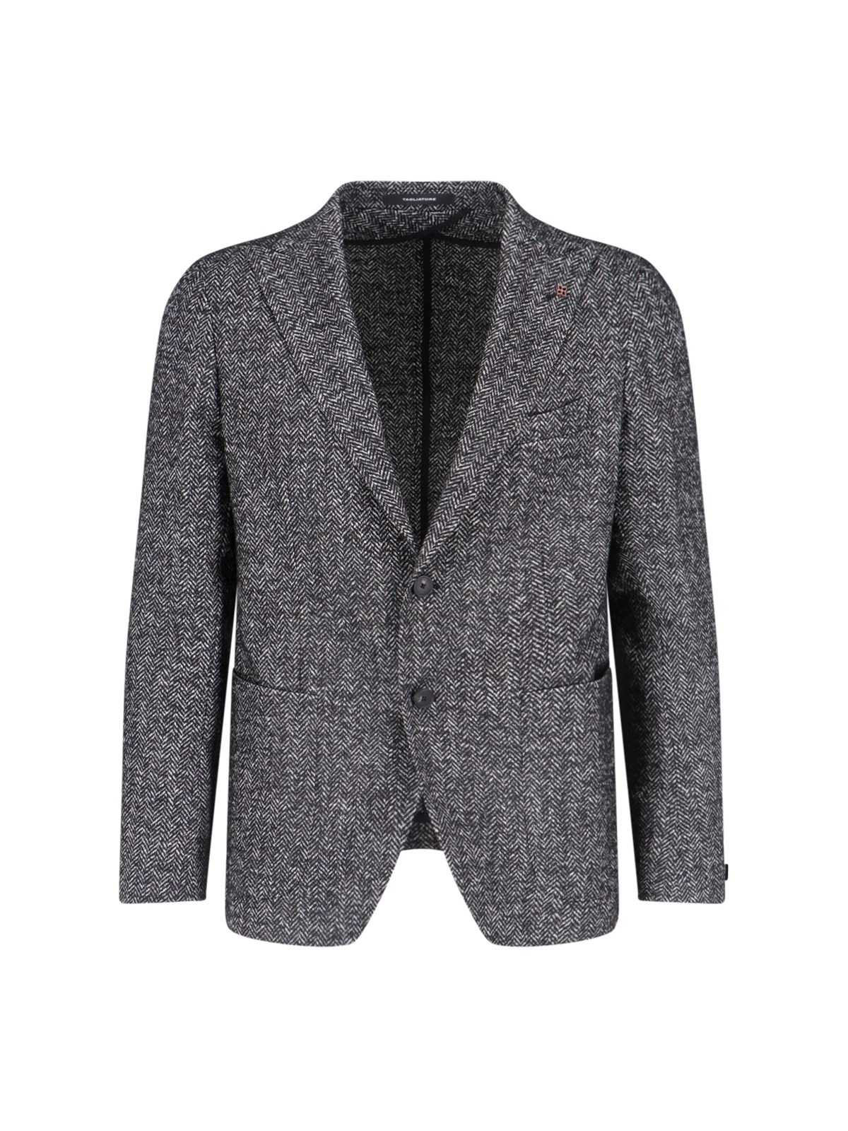 Shop Tagliatore Single-breasted Blazer In Gray