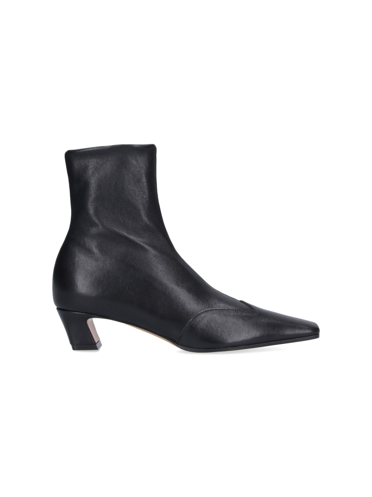 Shop Khaite 'nevada' Low Ankle Boots In Black  