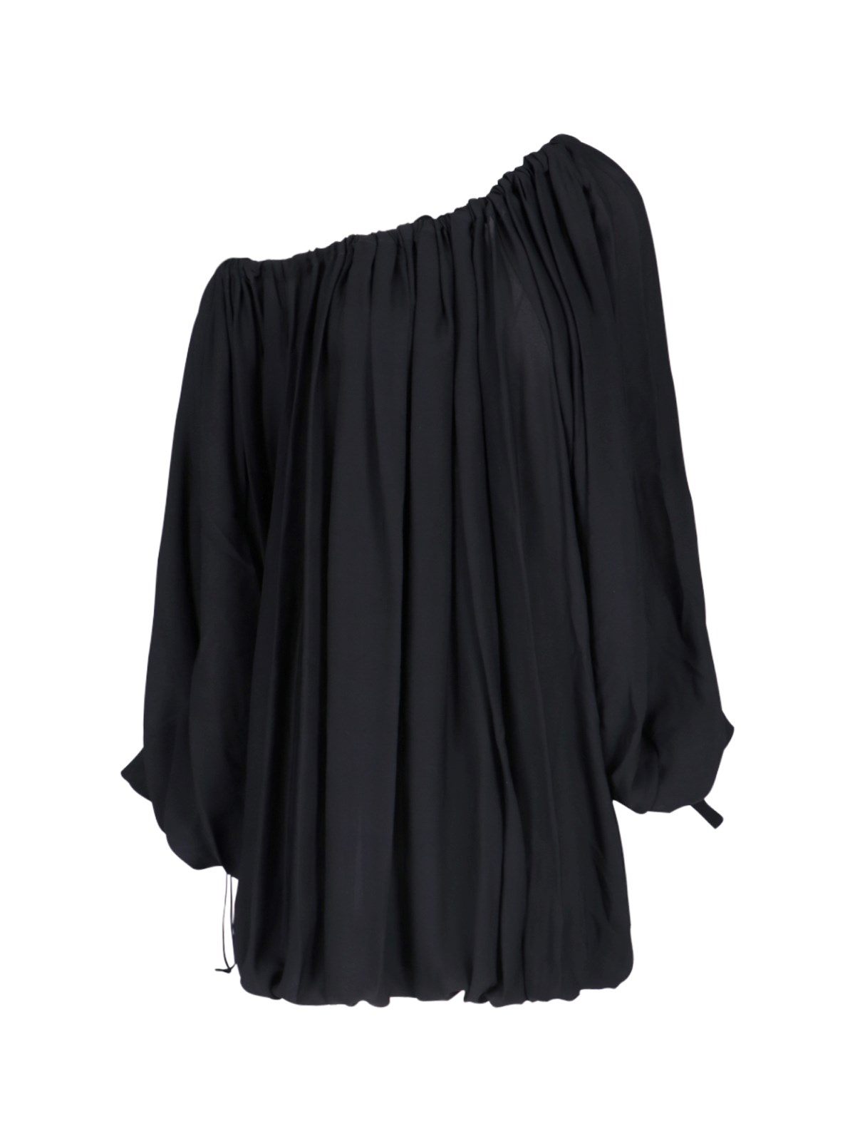 Shop Khaite Draped Top "nash" In Black  