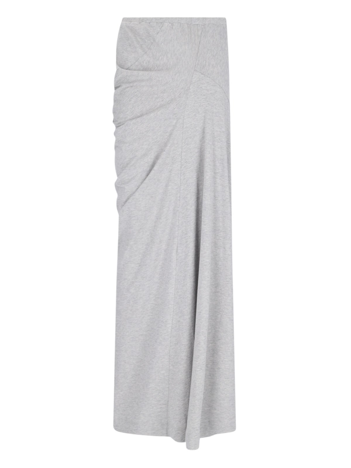 Shop Dries Van Noten Draped Maxi Skirt In Gray