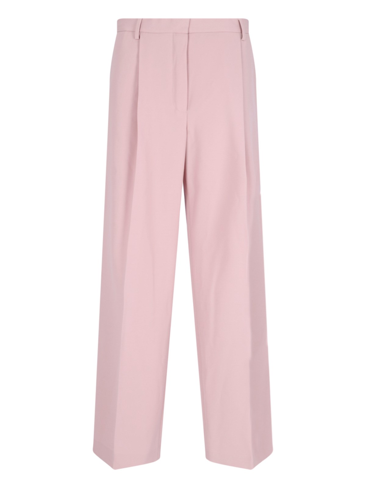 Shop Dries Van Noten Wide Pants In Pink