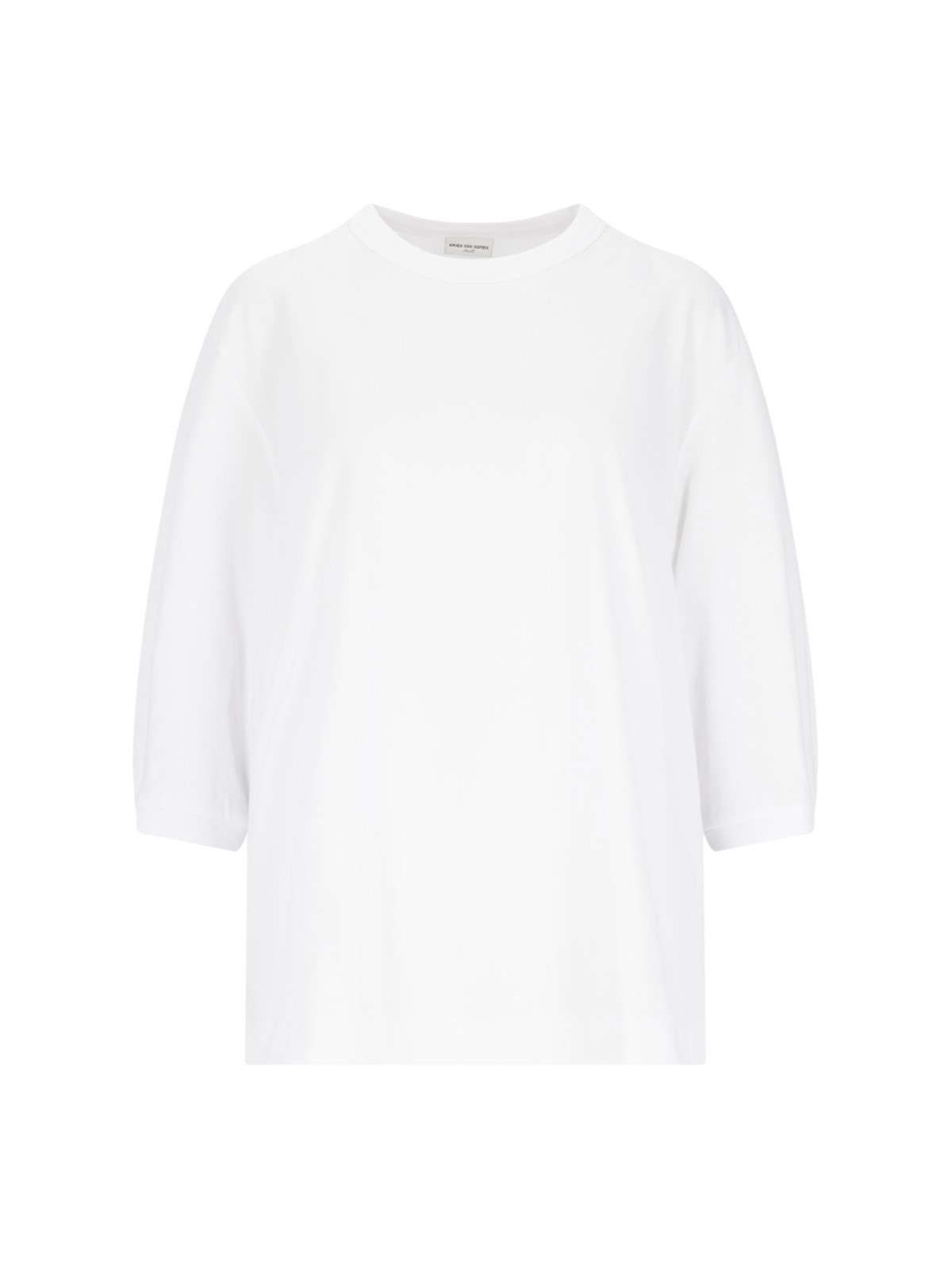 Shop Dries Van Noten Balloon Sleeve T-shirt In White