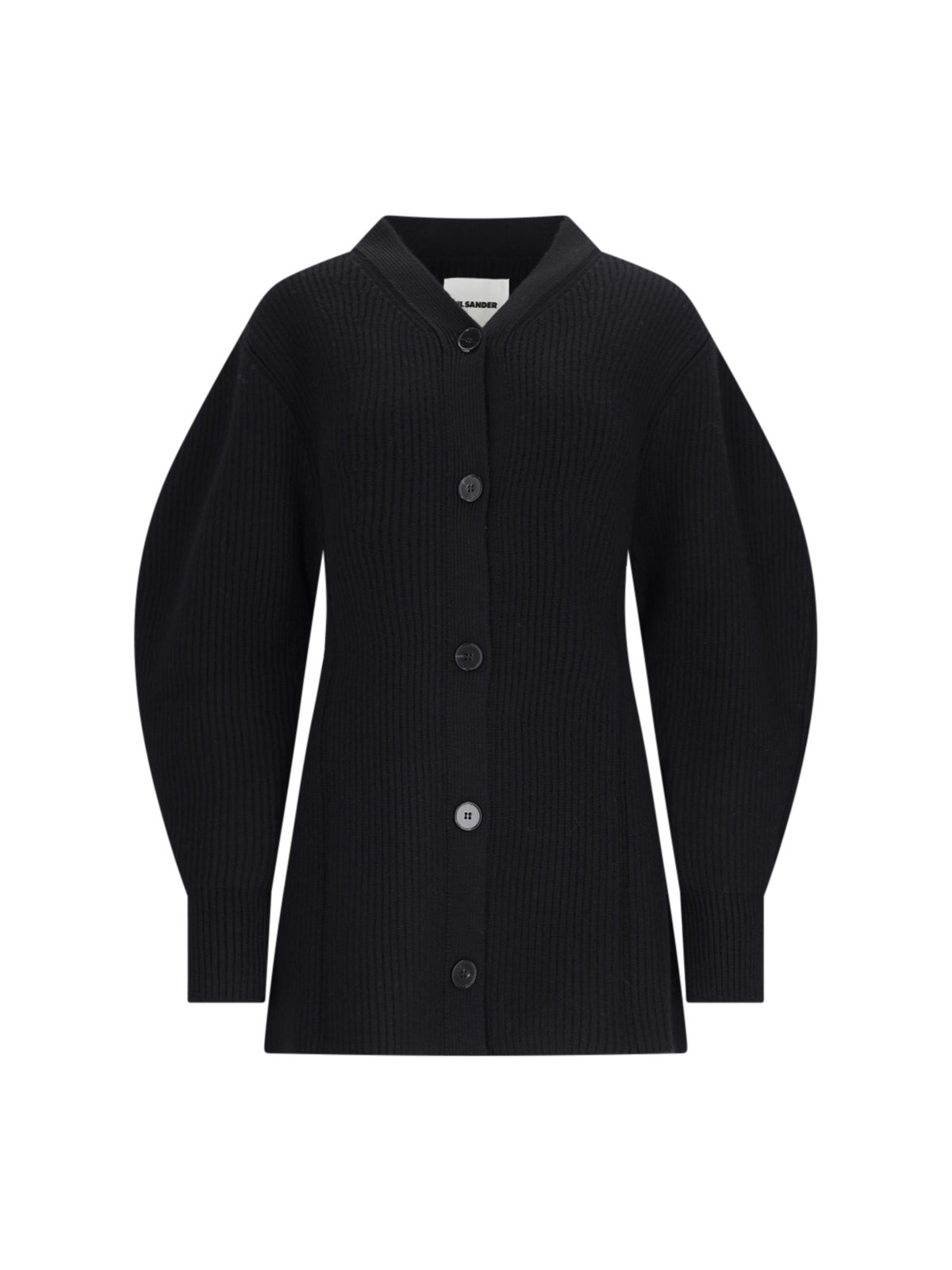 Shop Jil Sander Long Cardigan In Black  