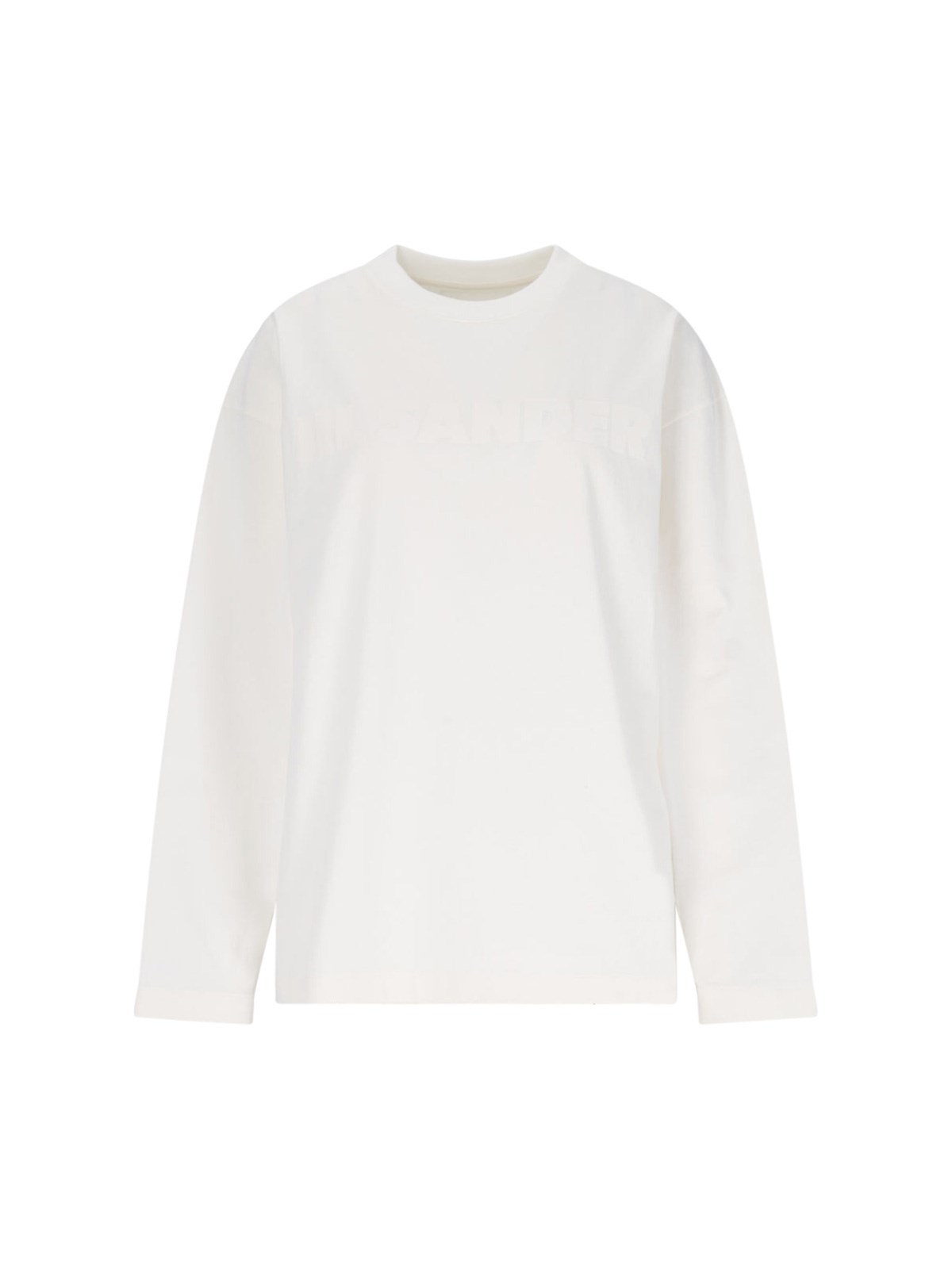 Shop Jil Sander Logo T-shirt In Cream