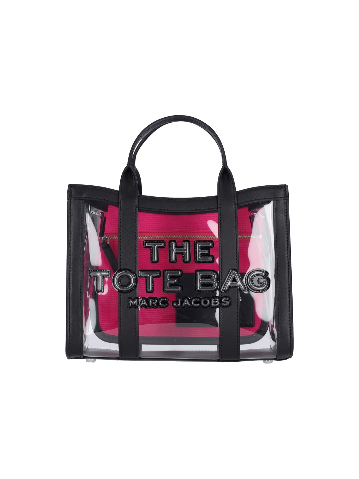 Shop Marc Jacobs Small Transparent Tote Bag In Black  
