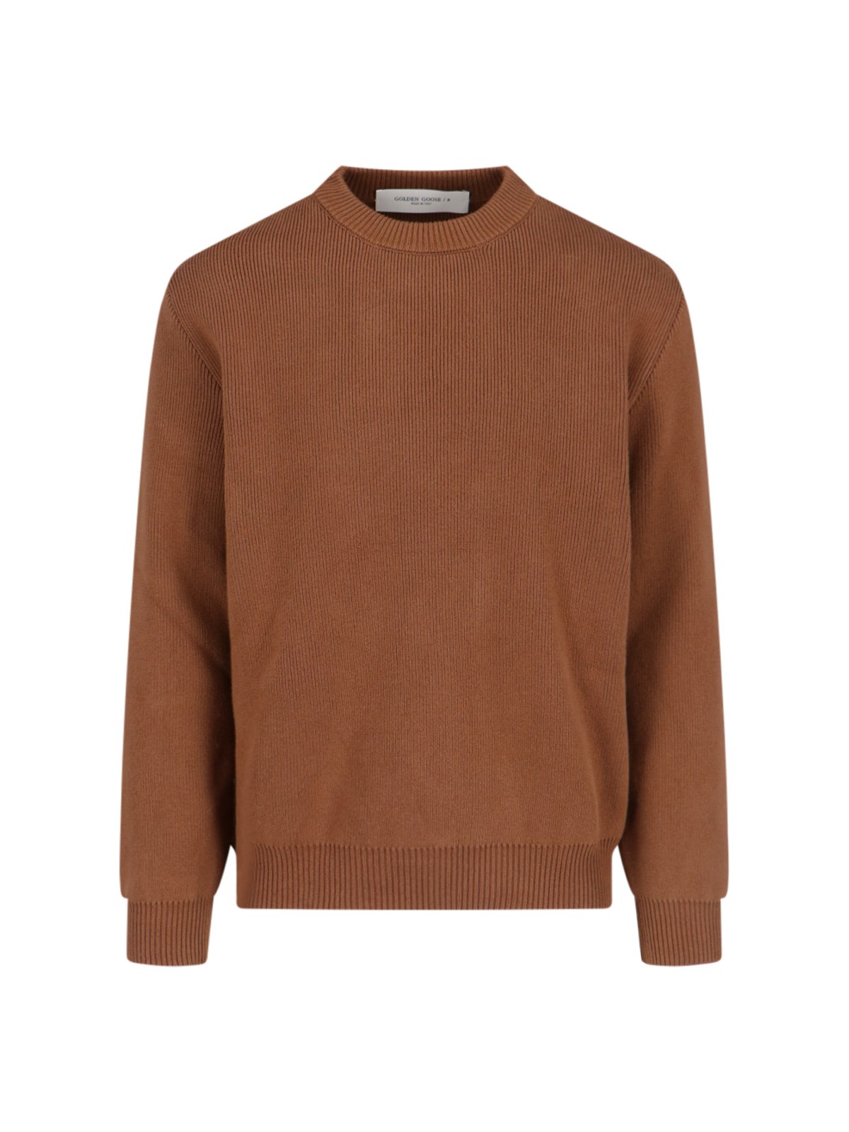 Shop Golden Goose Logo Embroidery Sweater In Brown