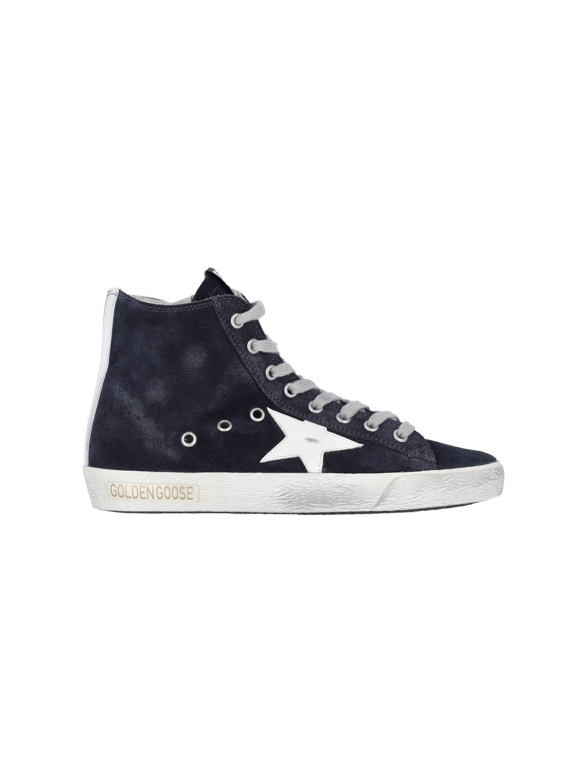 Shop Golden Goose 'francy' High Sneakers In Blue