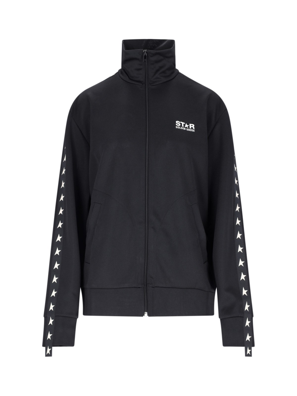 Shop Golden Goose 'denis Star' Track Jacket In Black  