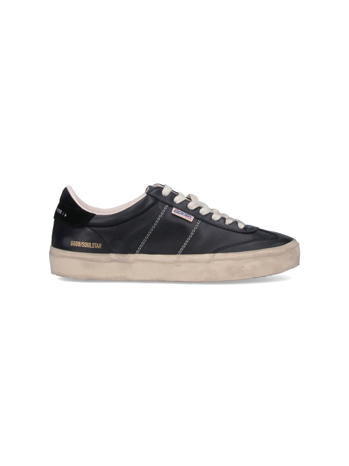 Shop Golden Goose "soul Star" Sneakers In Black  