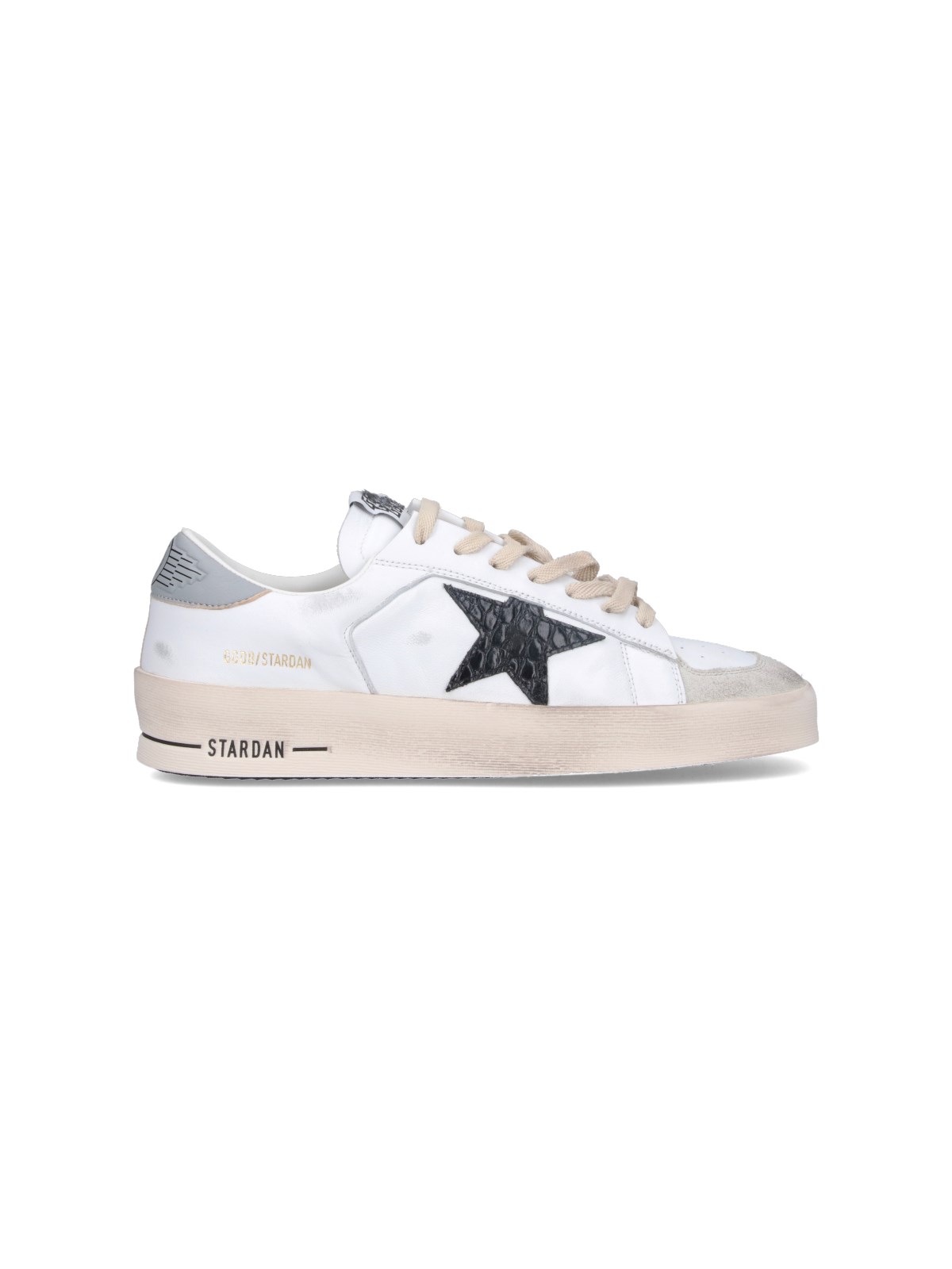 Shop Golden Goose "stardan" Sneakers In White