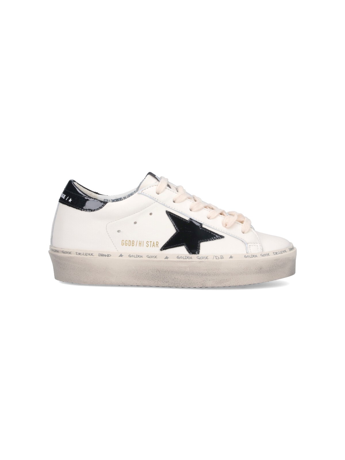 Shop Golden Goose "hi Star" Sneakers In White