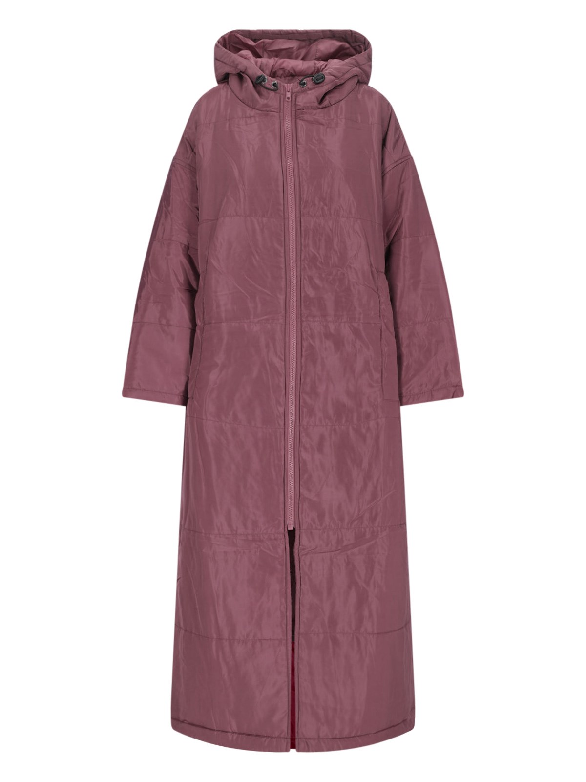 Shop Sittingsuits 'bordeaux' Maxi Coat In Red