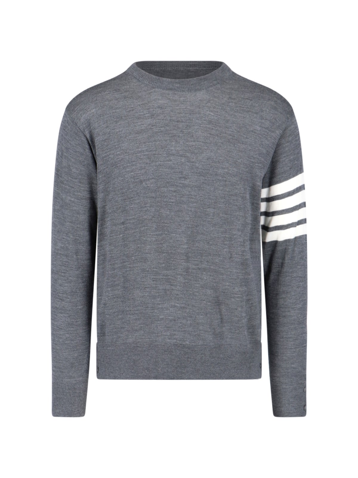 Shop Thom Browne '4- Bar' Sweater In Gray