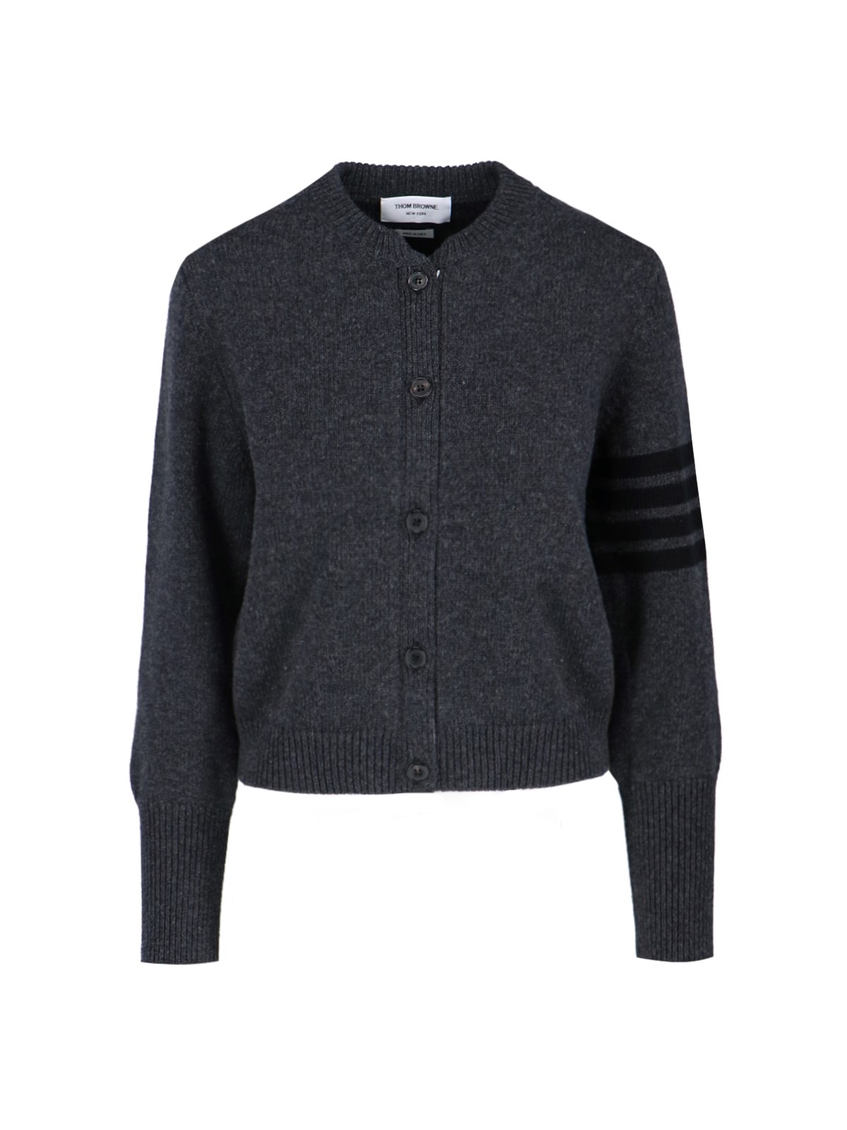 Shop Thom Browne '4-bar' Sweater In Gray