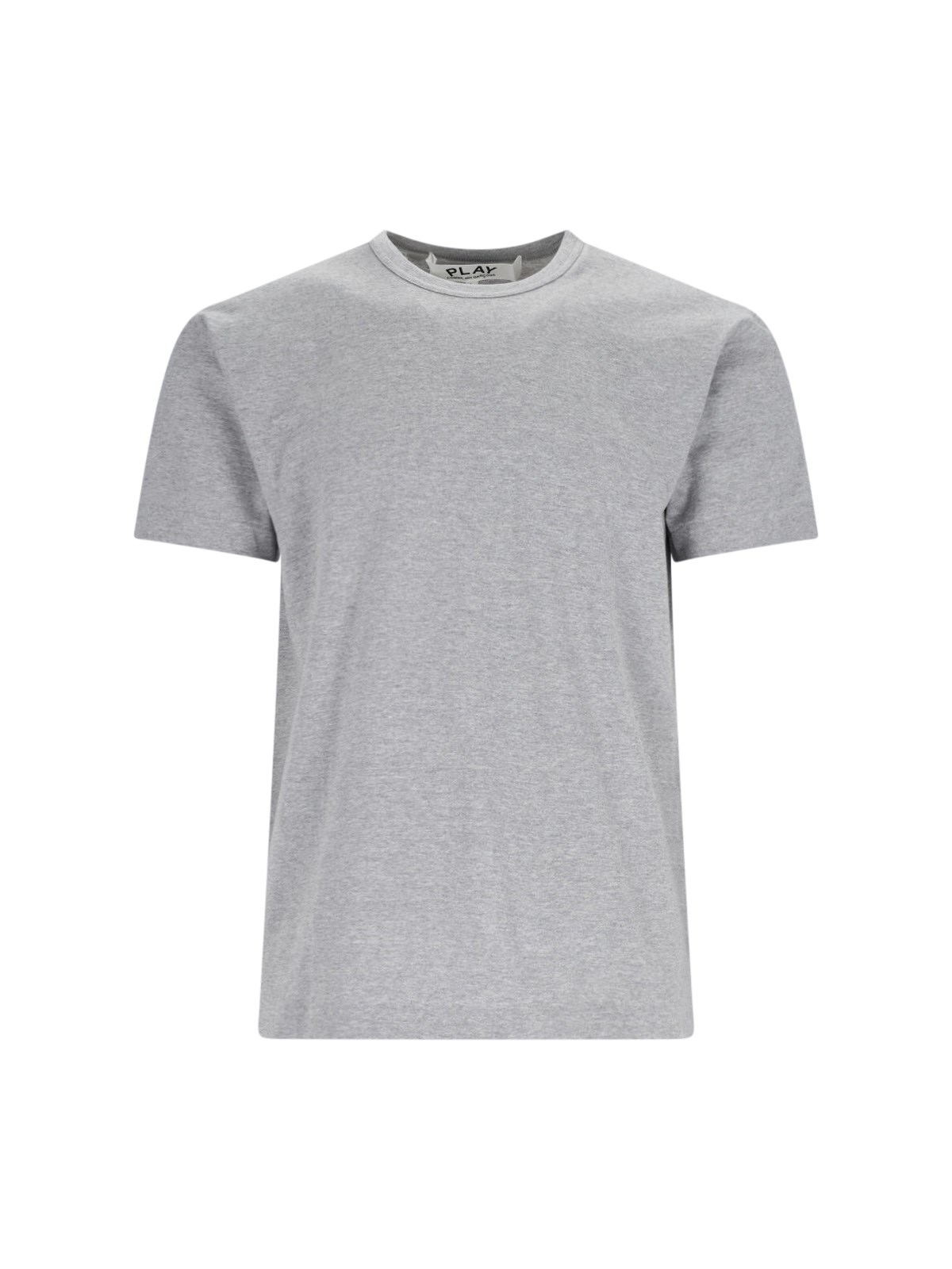 Comme Des Garçons Play Logo T-shirt In Gray