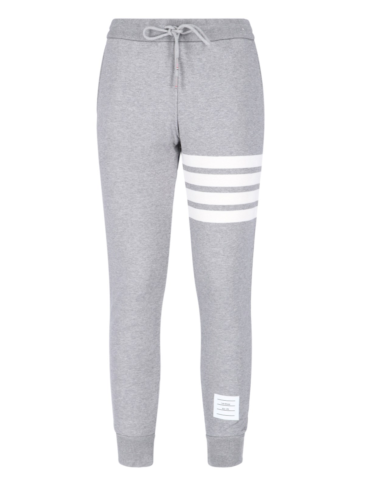 Shop Thom Browne '4-bar' Sporty Pants In Gray