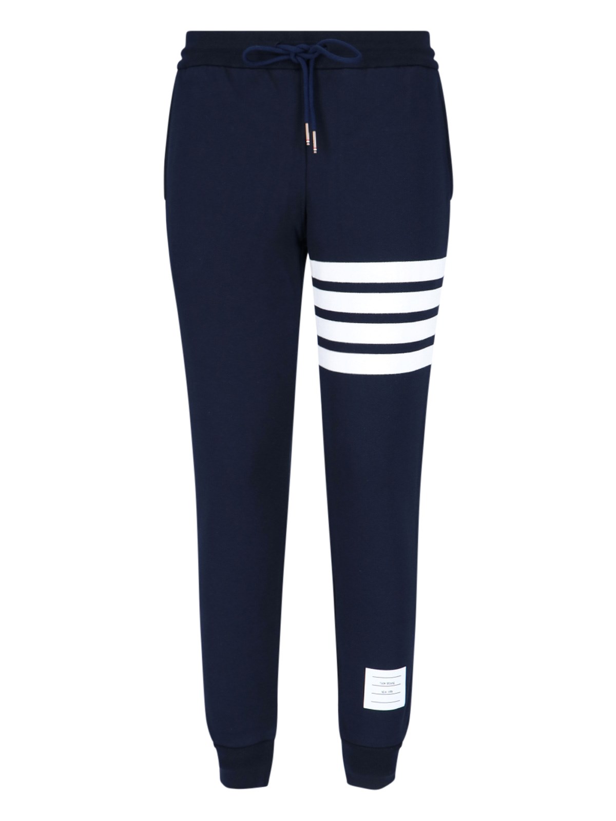 Shop Thom Browne '4-bar' Track Pants In Blue