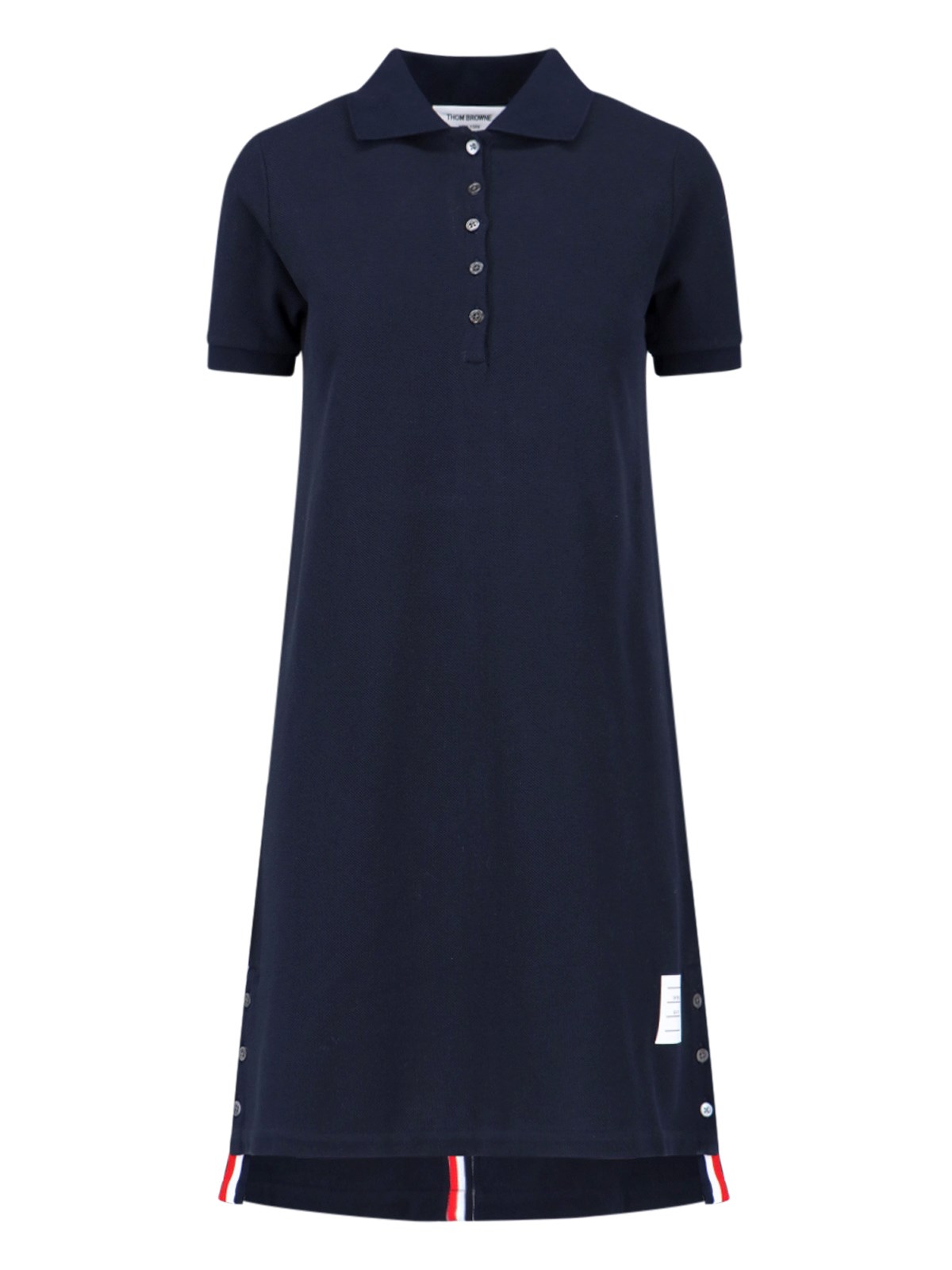 Shop Thom Browne Polo Dress In Blue