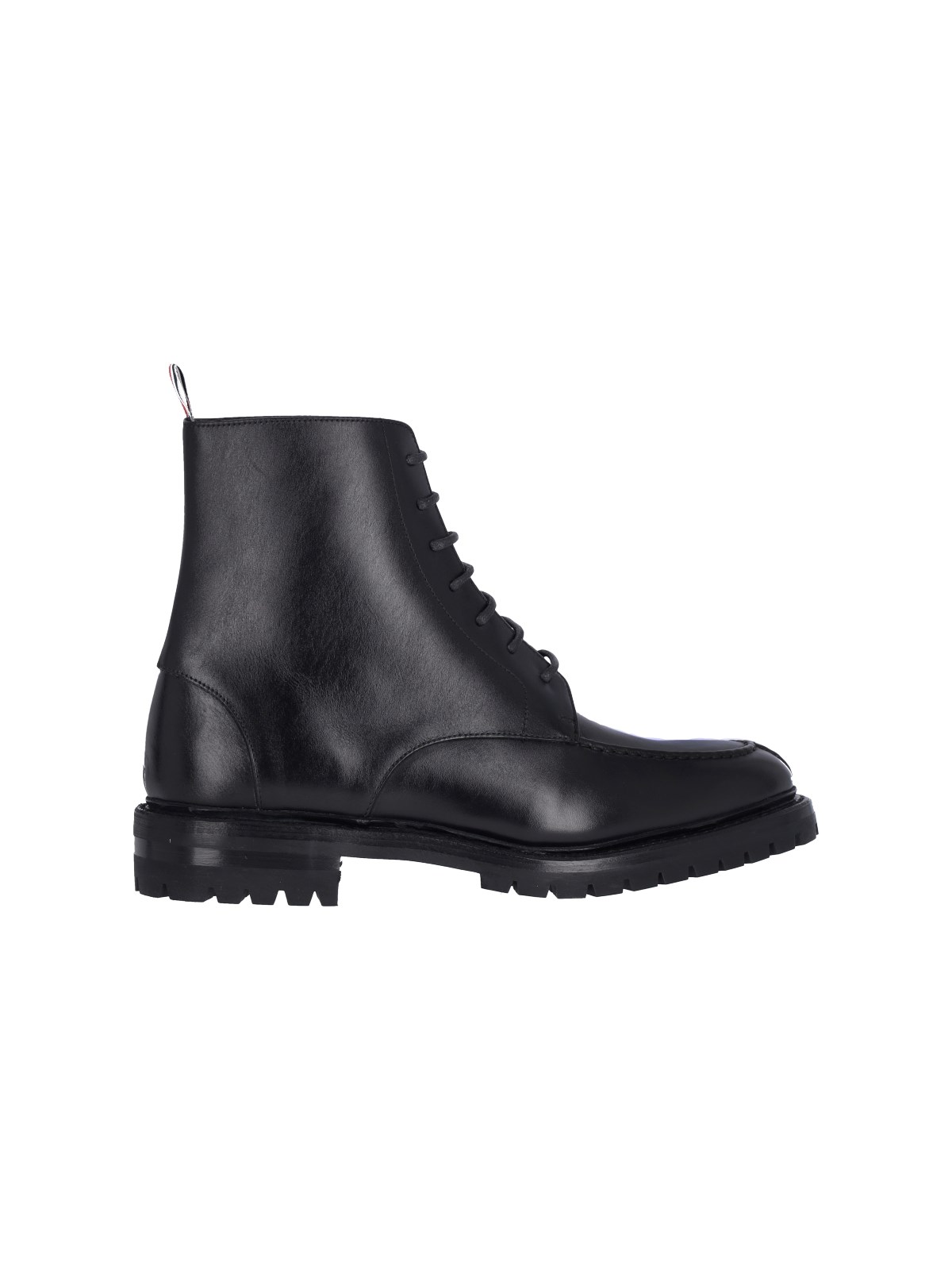 Shop Thom Browne 'classic Commando' Derby Boots In Black  