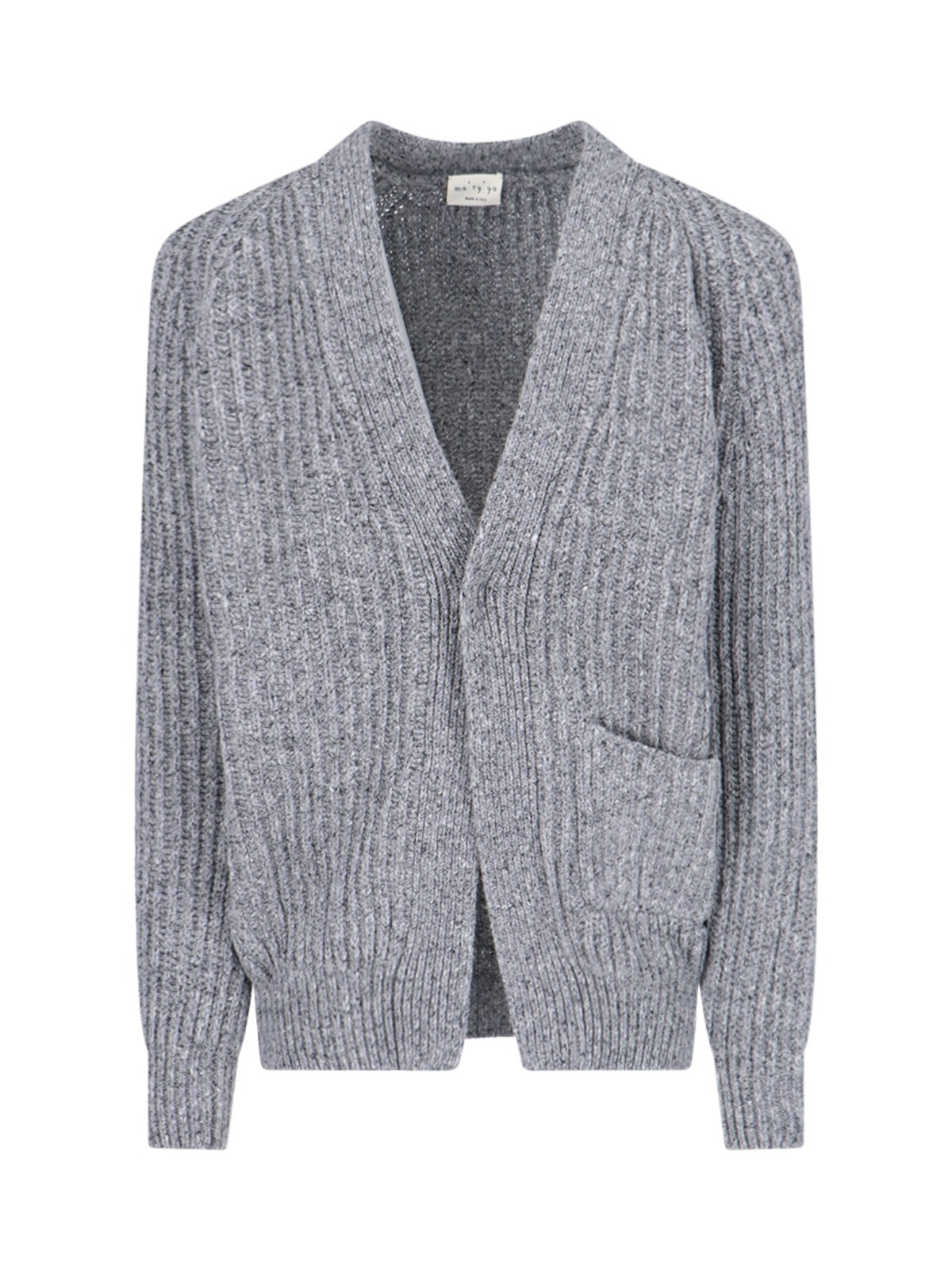 Shop Ma'ry'ya V-neck Cardigan In Gray