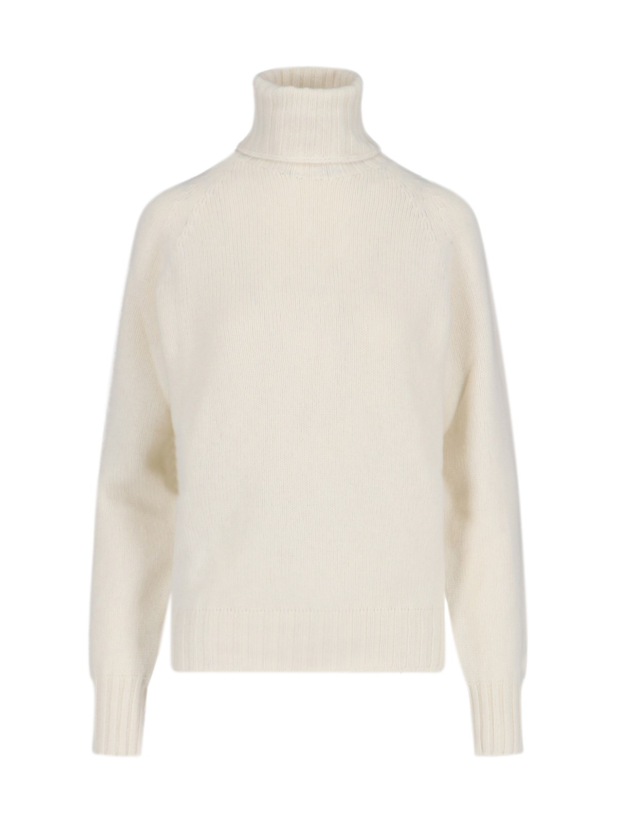 Shop Ma'ry'ya Turtle-neck Sweater In Cream