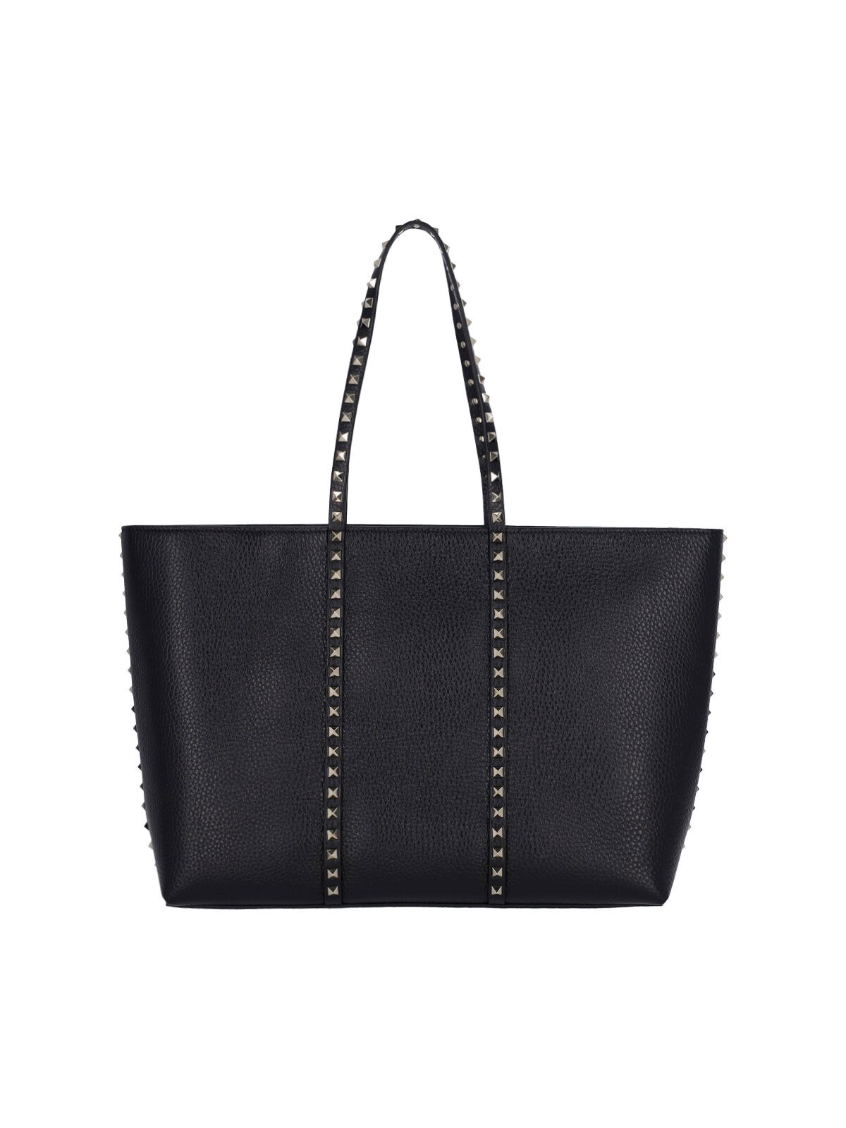 Shop Valentino 'rockstud' Tote Bag In Black  